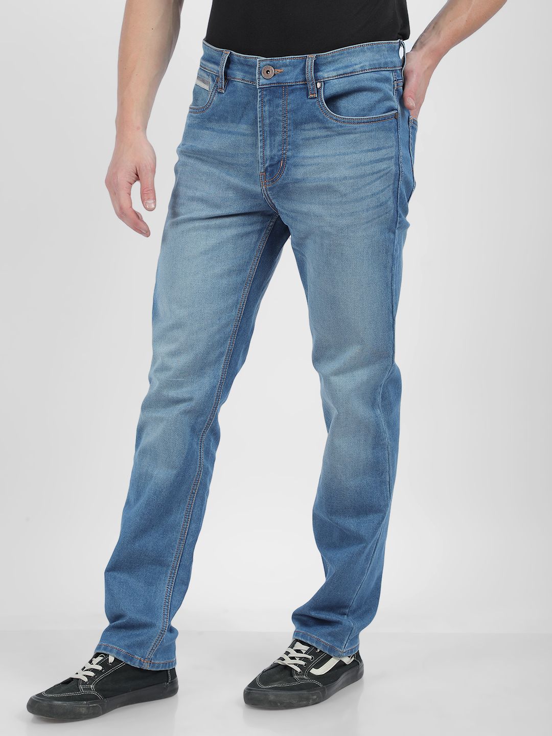 Numero Uno Men Faded Blue Jeans
